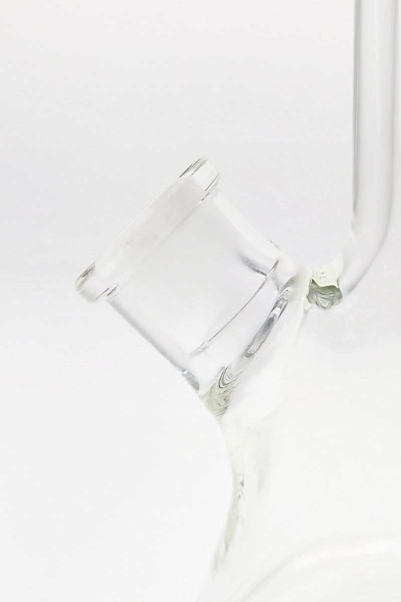 Close-up of TAG 19" Beaker Bong with 16-Arm Tree Percolator and Rasta Accents