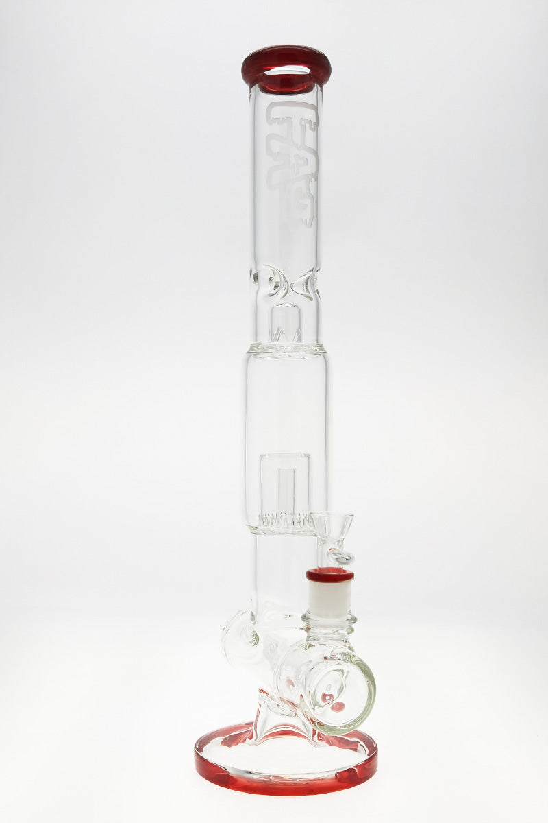 TAG 19" Tie-Dye Inline to Showerhead Bong Front View on White Background