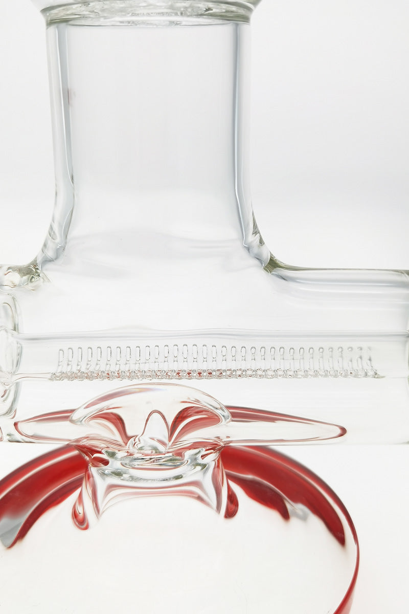 Close-up TAG 19" Bong with Inline to Fixed Showerhead Percolator in Tie Dye