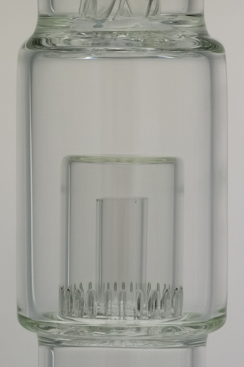 TAG 19" Bong with Inline to Fixed Showerhead Percolator, 50x7MM Quartz, Tie Dye Color, Front View