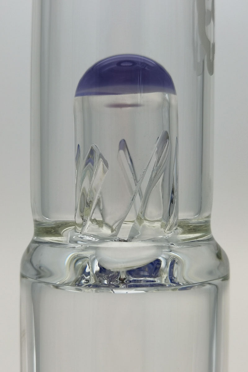 Close-up of TAG 19" Bong with Super Slit Multiplying Inline Percolator and 12 Arm Tree