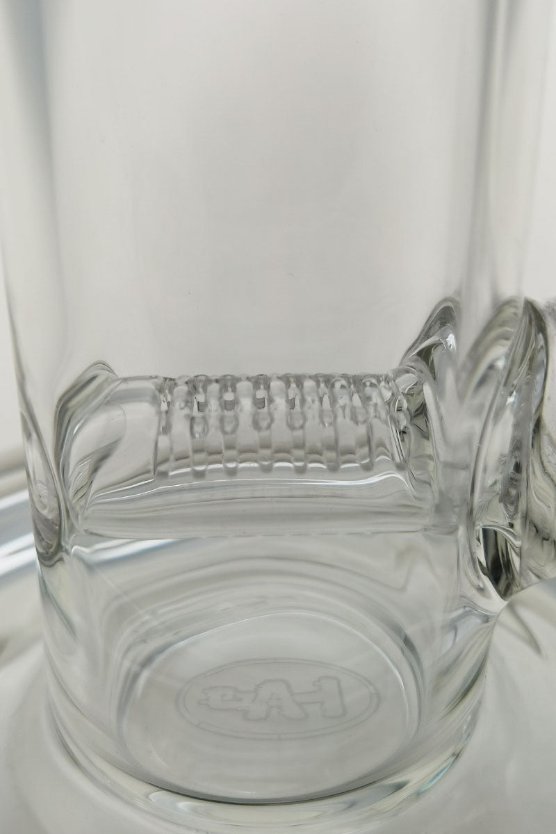 Close-up of TAG 19" Bong with Inline Percolator and 12 Arm Tree, 4mm Thick Glass