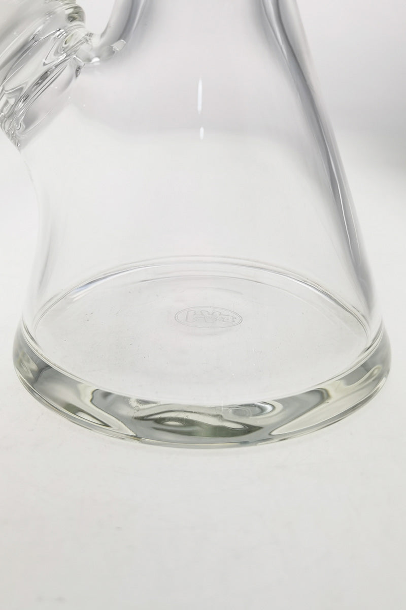 Close-up view of TAG 20" Beaker Base with Double Showerhead Percolator and Thick Glass