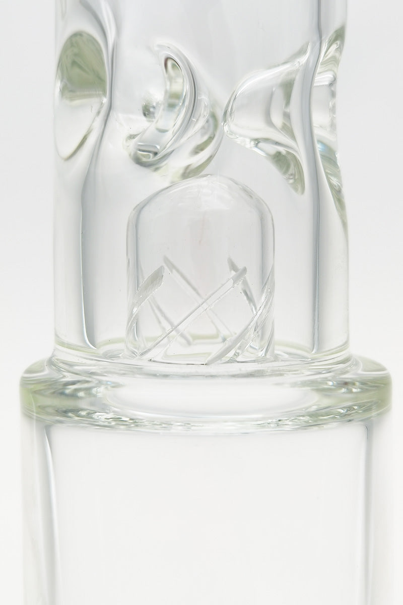 Close-up of TAG 20" Beaker Bong with Double 16 Arm Tree Percolators and Thick 7mm Glass