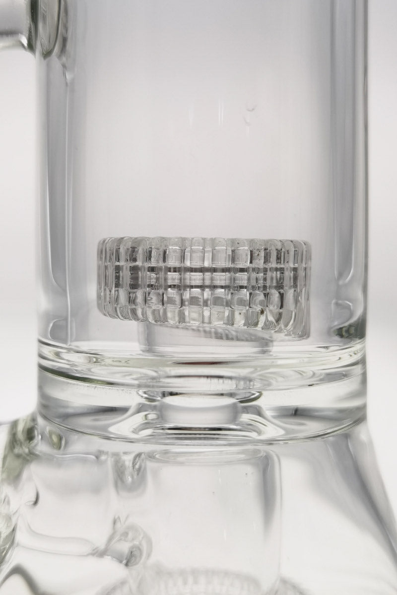 Close-up of TAG 20" Double Matrix Percolator Bong, 55x5MM, 14MM Female Joint