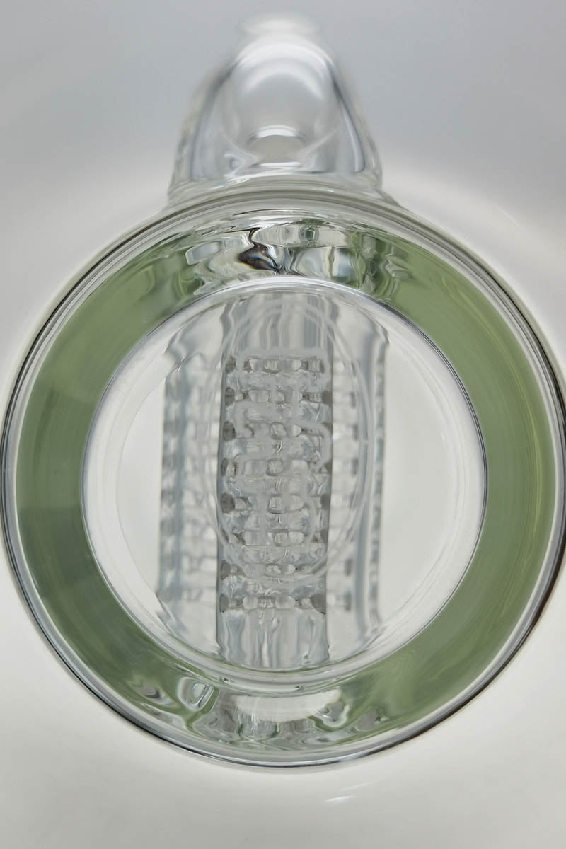 TAG 20" Super Slit Multiplying Inline Bong Top View showing intricate percolator