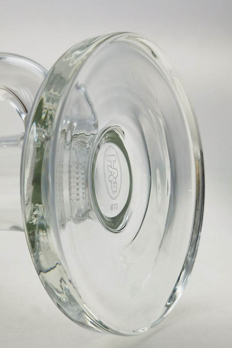 Close-up side view of TAG 20" Super Slit Multiplying Inline Bong with 18MM Female joint
