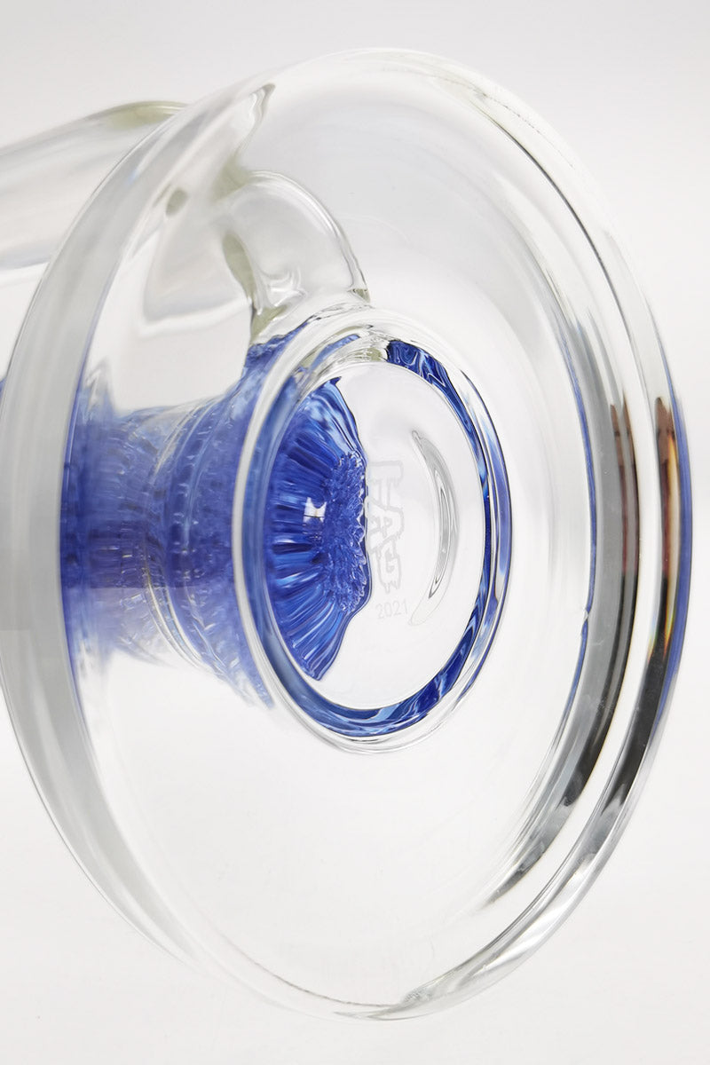 TAG 20" Bong with Triple Netted Disc and Spinning Splashguard, 50x7MM, Top View