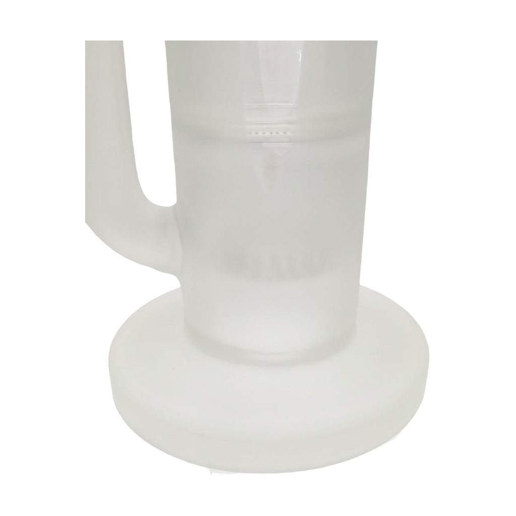 Close-up of TAG 21" Bong Base with Rasta Showerhead Percolators and Dome Guard