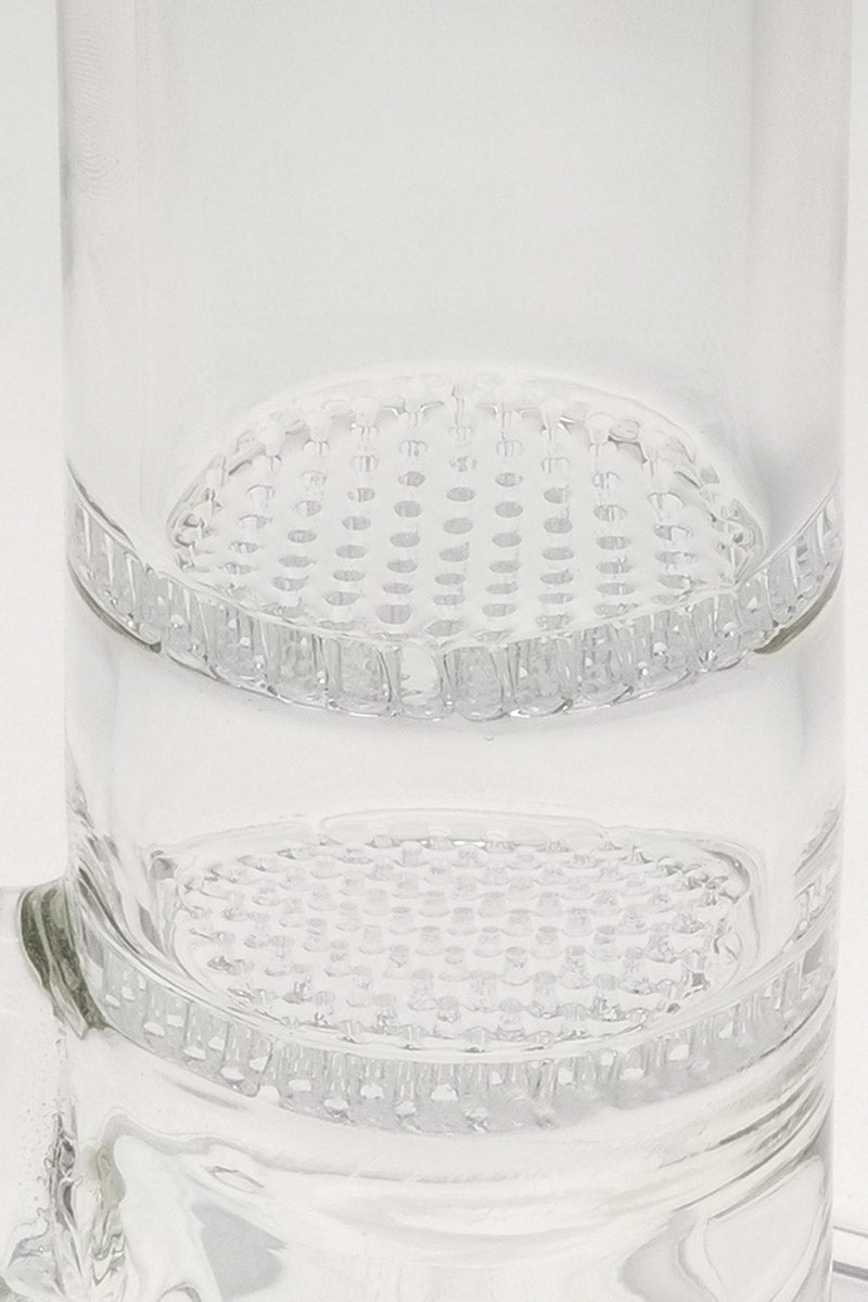 Close-up of TAG 22" Bong with Double Honeycomb & 34 Arm Tree Percolators