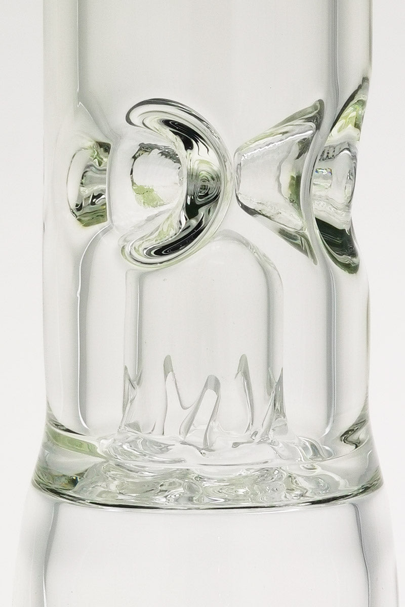 Close-up of TAG 22" Bong's Double Honeycomb Percolator with 7mm Thickness