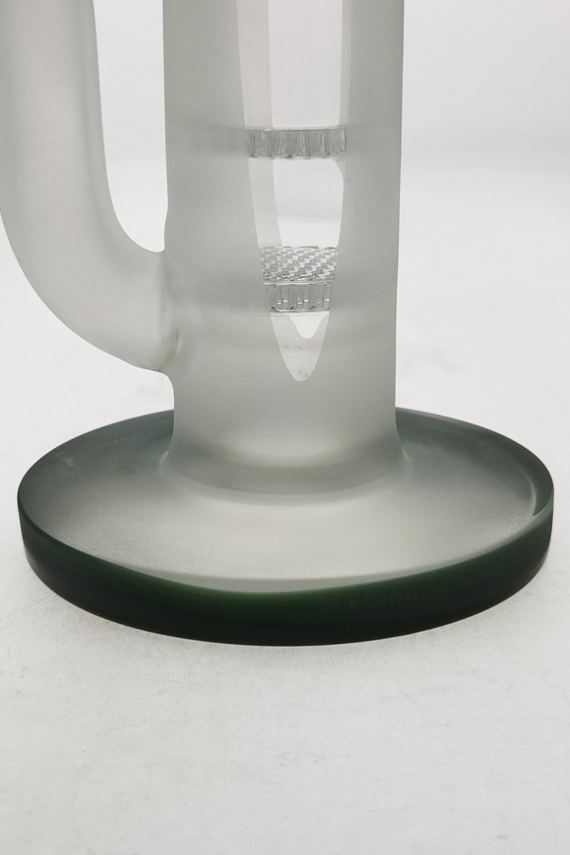 Close-up of TAG 22" Double Honeycomb to Tree Percolator Bong Base, 7mm Thickness