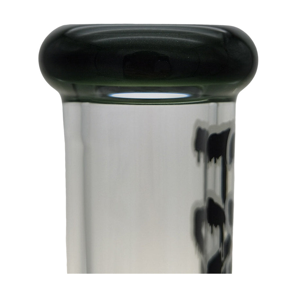 Close-up view of TAG 22" Bong with Double Honeycomb and 34 Arm Tree Percolators