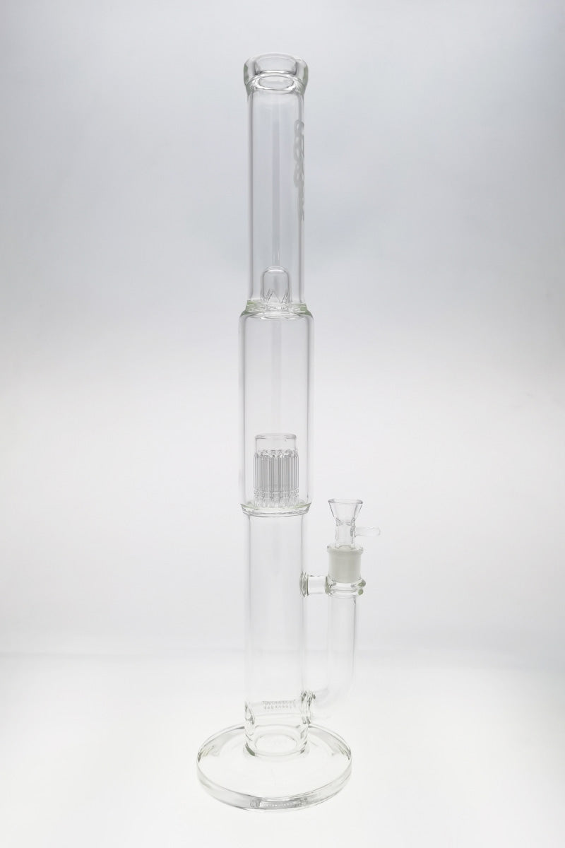 Thick Ass Glass 22" Bong with Super Slit Inline Percolator and 12 Arm Tree, Front View