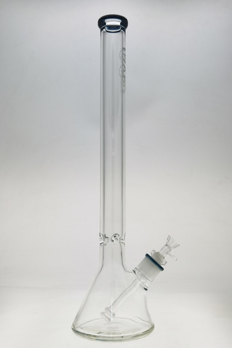 Thick Ass Glass 24" Beaker Bong in Clear Borosilicate, 9MM Heavy Wall, Front View