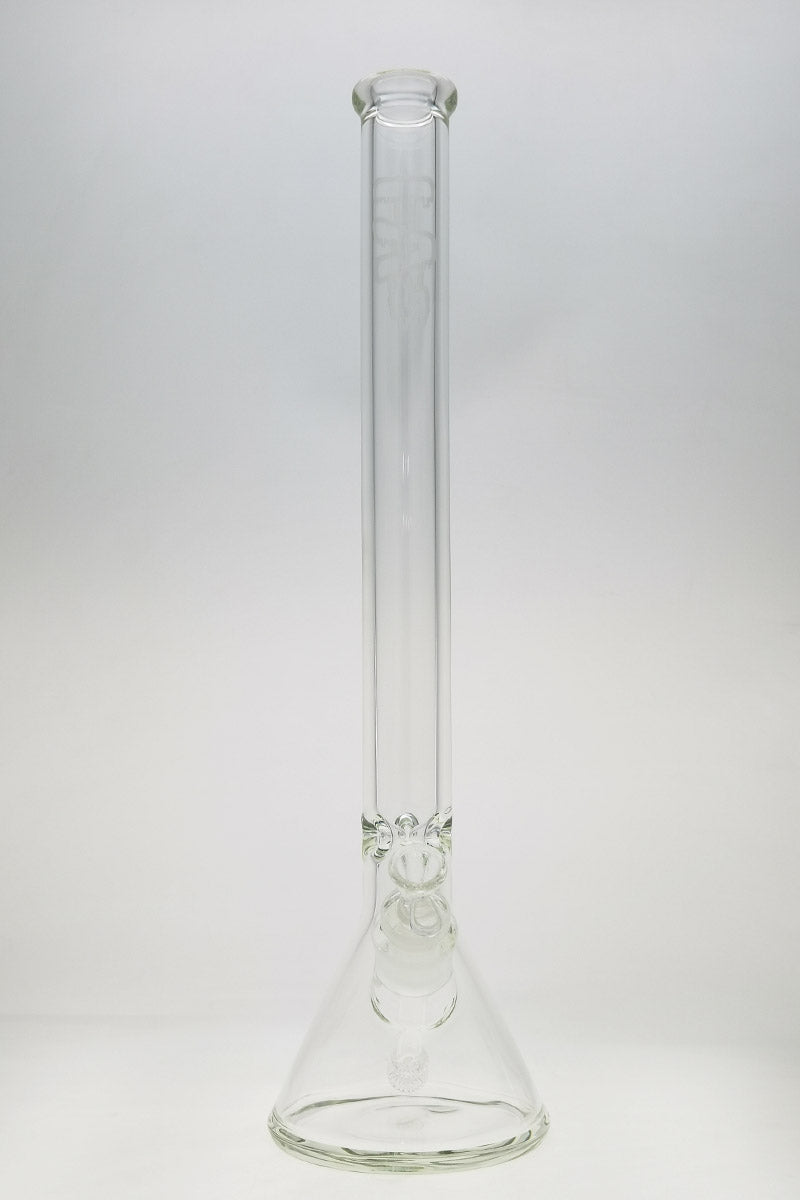 Thick Ass Glass 24" Super Thick 9mm Beaker Bong, 28/18MM Downstem, Front View
