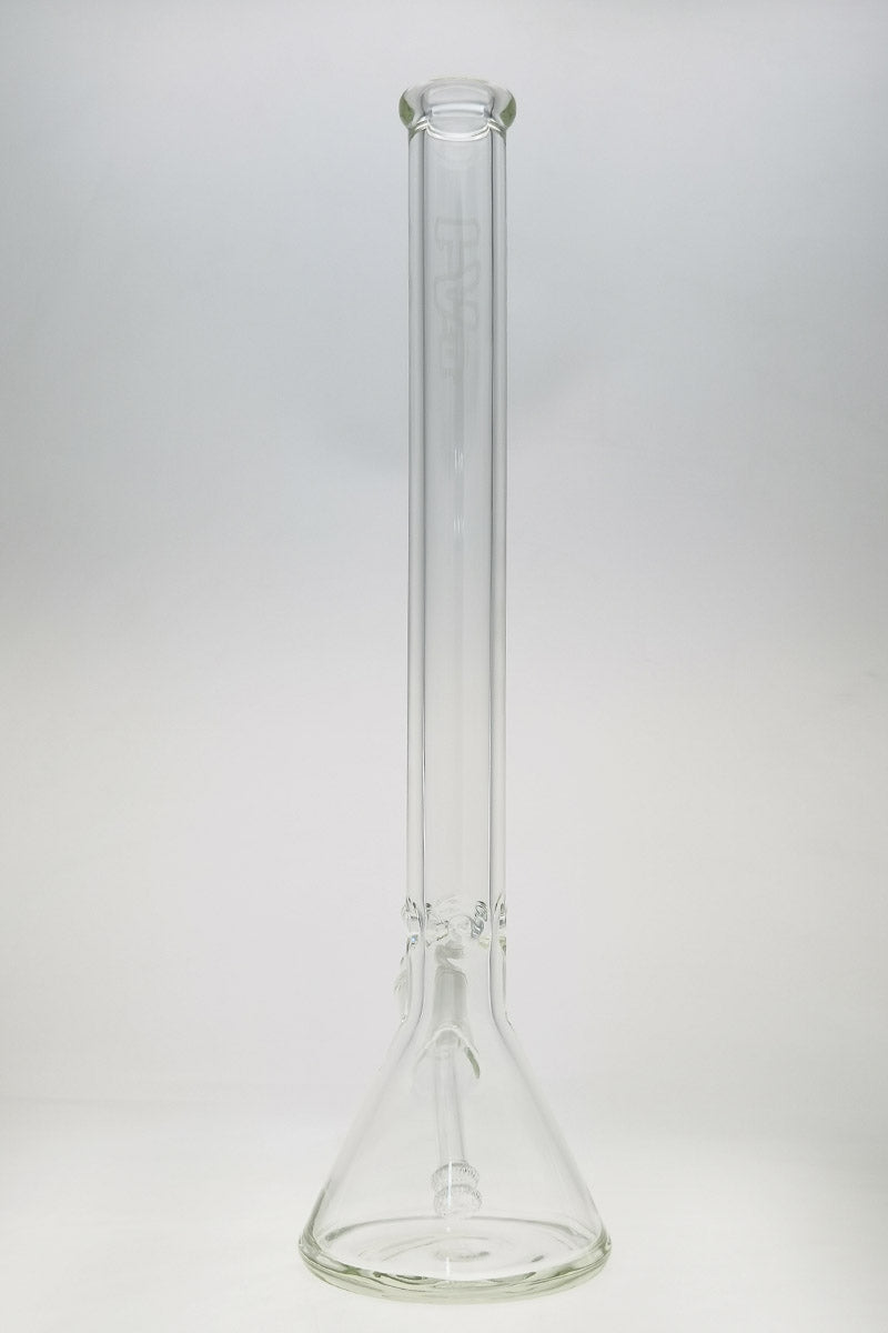 TAG 24" Super Thick Beaker Bong with 28/18MM Downstem, Front View on White Background