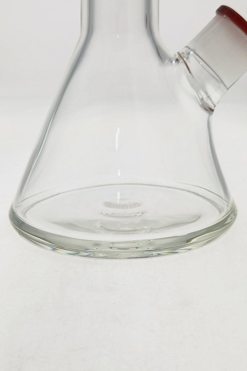 Close-up view of TAG 24" Beaker Base with 50x9MM thick borosilicate glass and 28/18MM downstem
