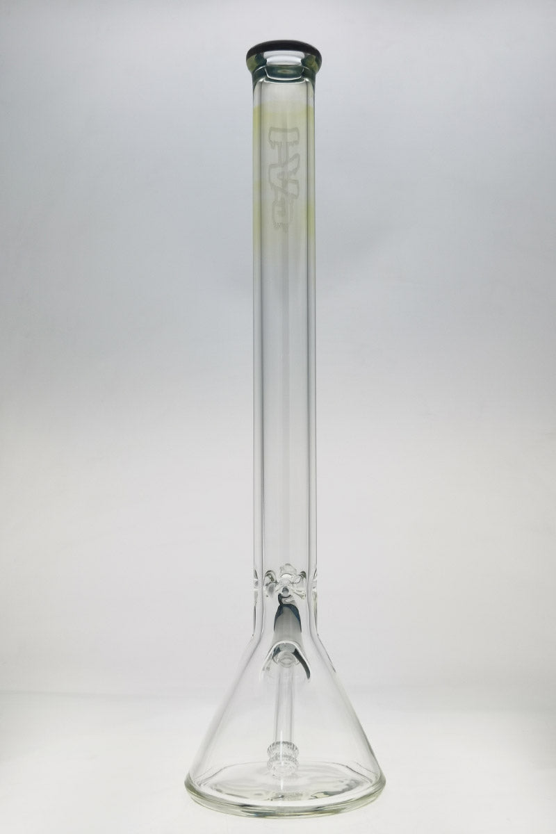 Thick Ass Glass 24" Super Thick Beaker Bong, 9MM with 28/18MM Downstem, Clear Finish, Front View