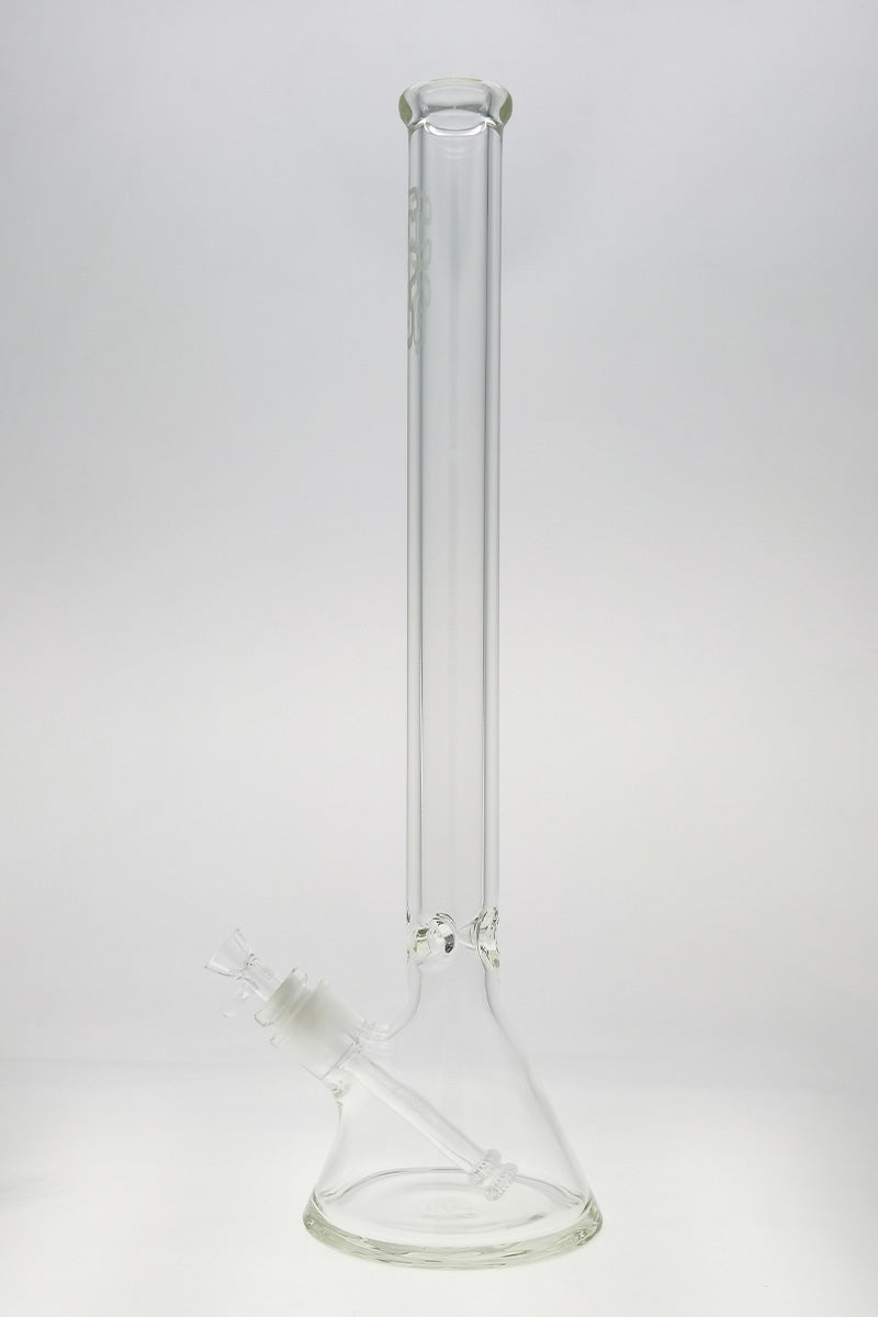 Thick Ass Glass 24" Beaker Bong, 50x9MM, with Smooth 28/18MM Downstem Front View