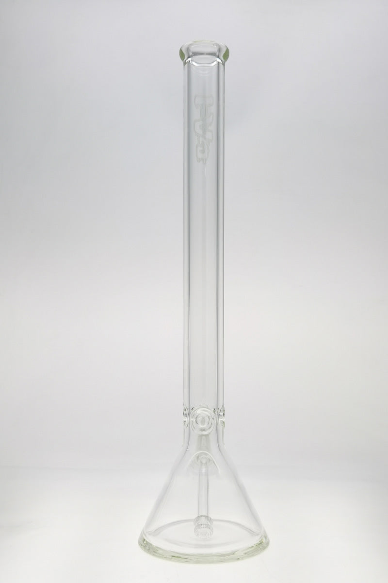 Thick Ass Glass 24" Beaker Bong, Super Thick 50x9MM, Front View on Seamless White Background