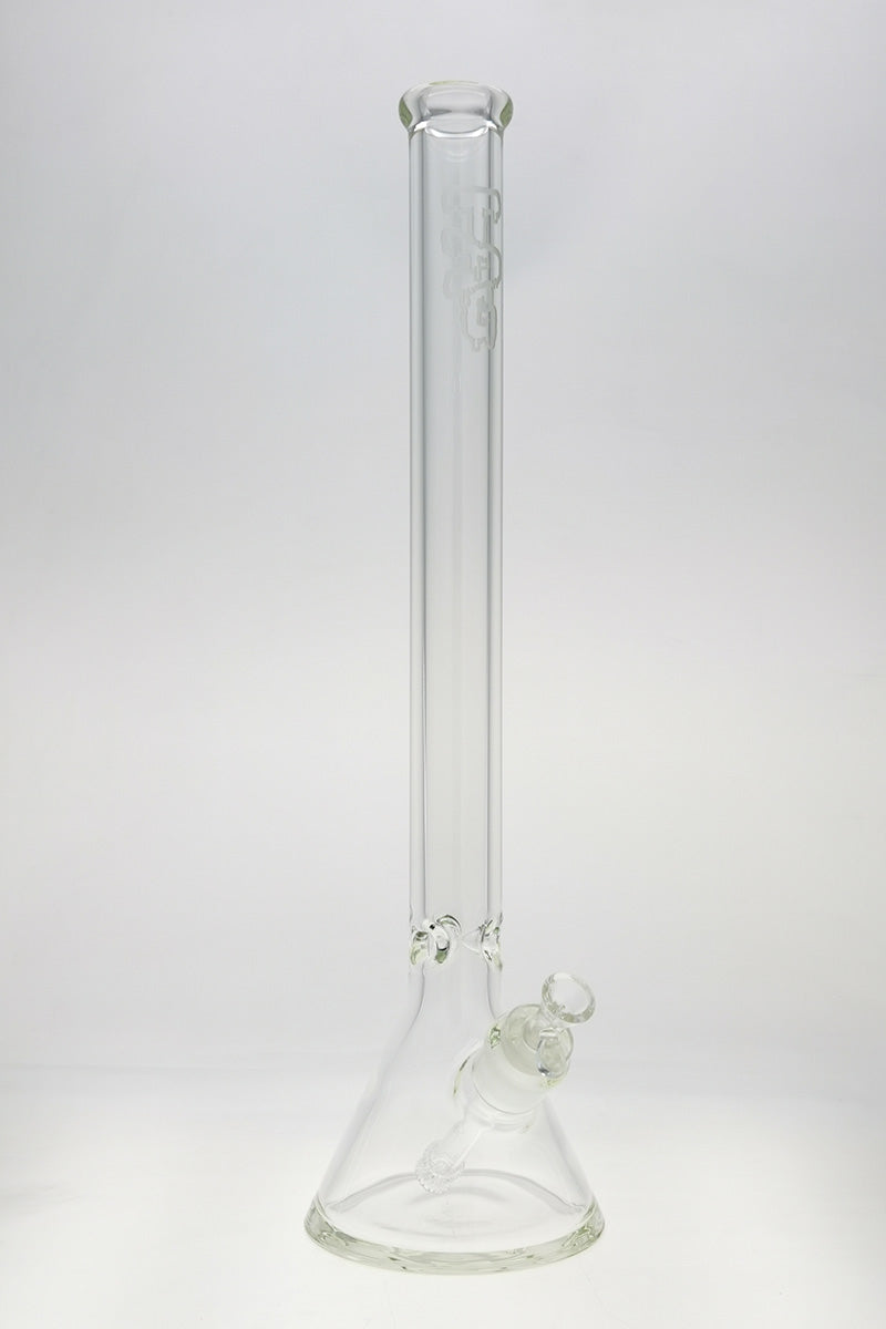 TAG 24" Super Thick Beaker Bong with 28/18MM Downstem, Front View on White Background