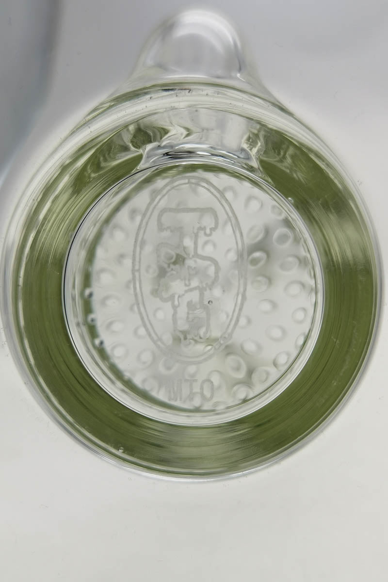 TAG 24" Honeycomb Straight Tube Bong Top View with Thick 7mm Glass