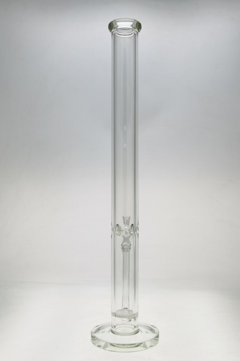 TAG 24" Straight Tube with Single Honeycomb Percolator, 18MM Female Joint, Front View