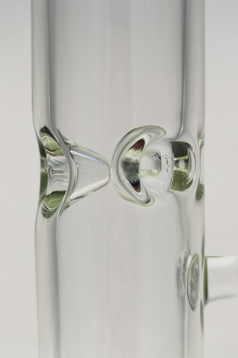 Close-up of TAG 24" Single Honeycomb Straight Tube with 18MM Female Joint