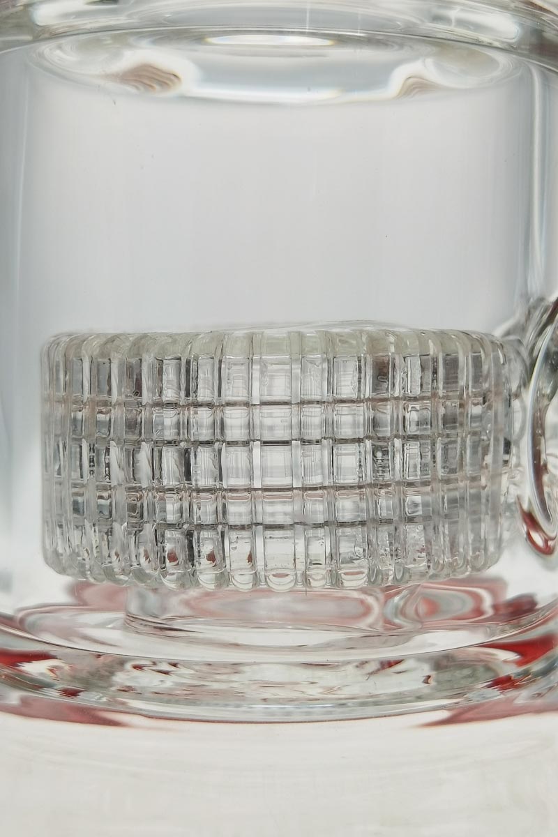 Close-up of TAG 24" Bong with Super Slit Matrix Percolator for Smooth Hits, 50x7MM Glass