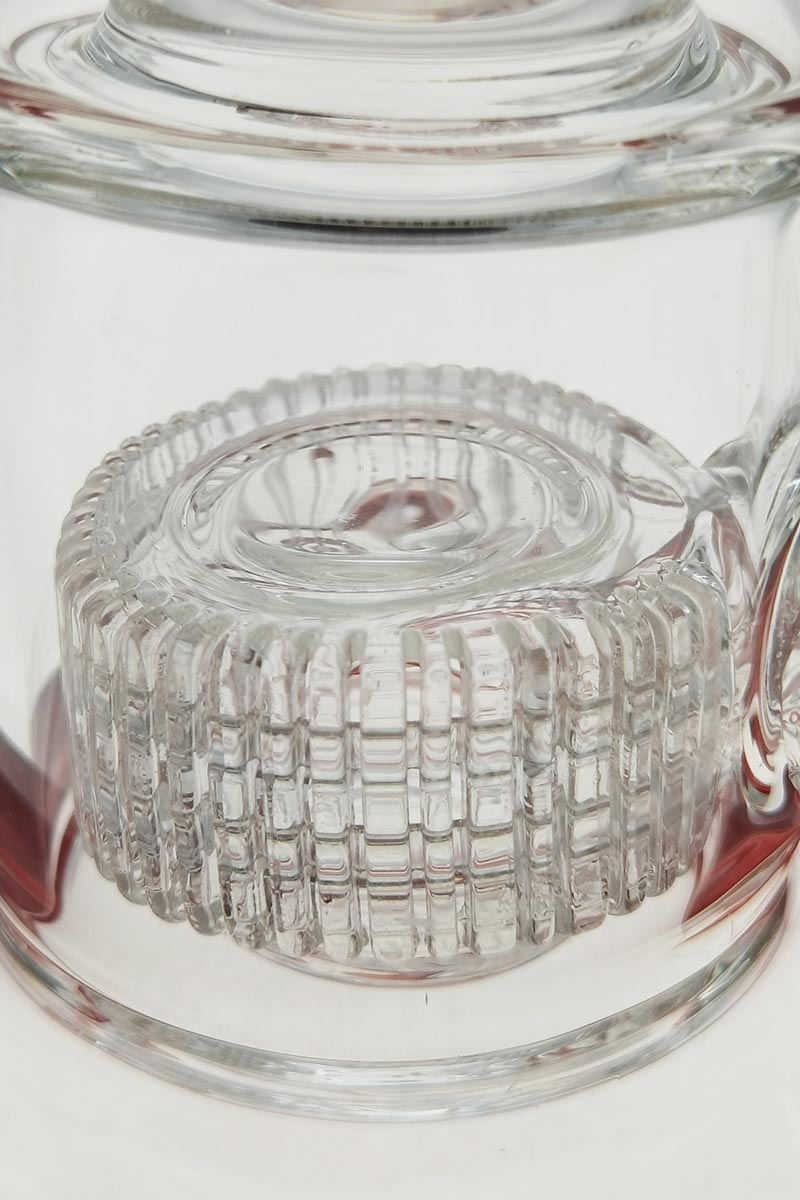 Close-up of TAG 24" Bong with Super Slit Matrix and Inverted UFO Showerhead Percolators