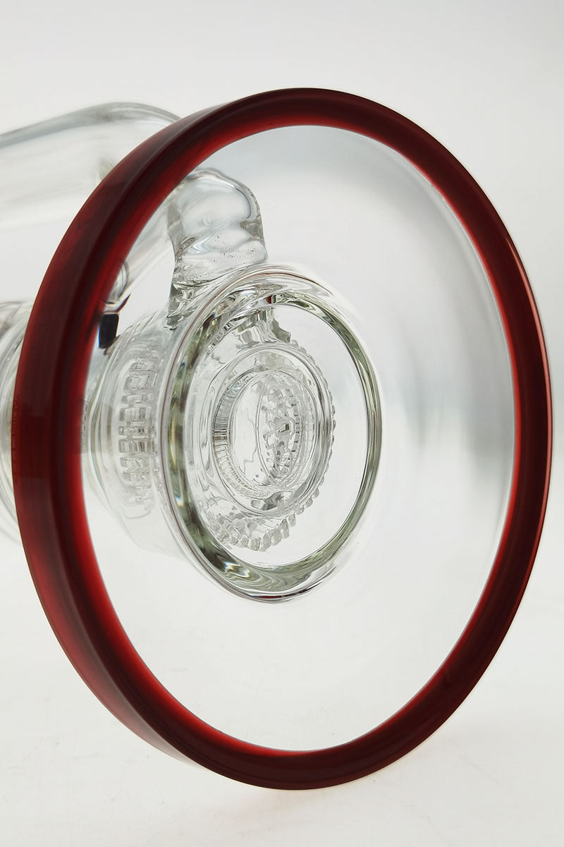 TAG 24" Bong with Matrix to UFO Showerhead Percolators, 18MM Female Joint, Thick Glass