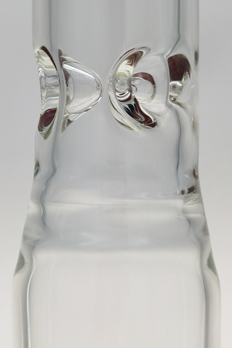 Close-up of TAG 24" Bong with Matrix to UFO Showerhead Percolators and Splashguard