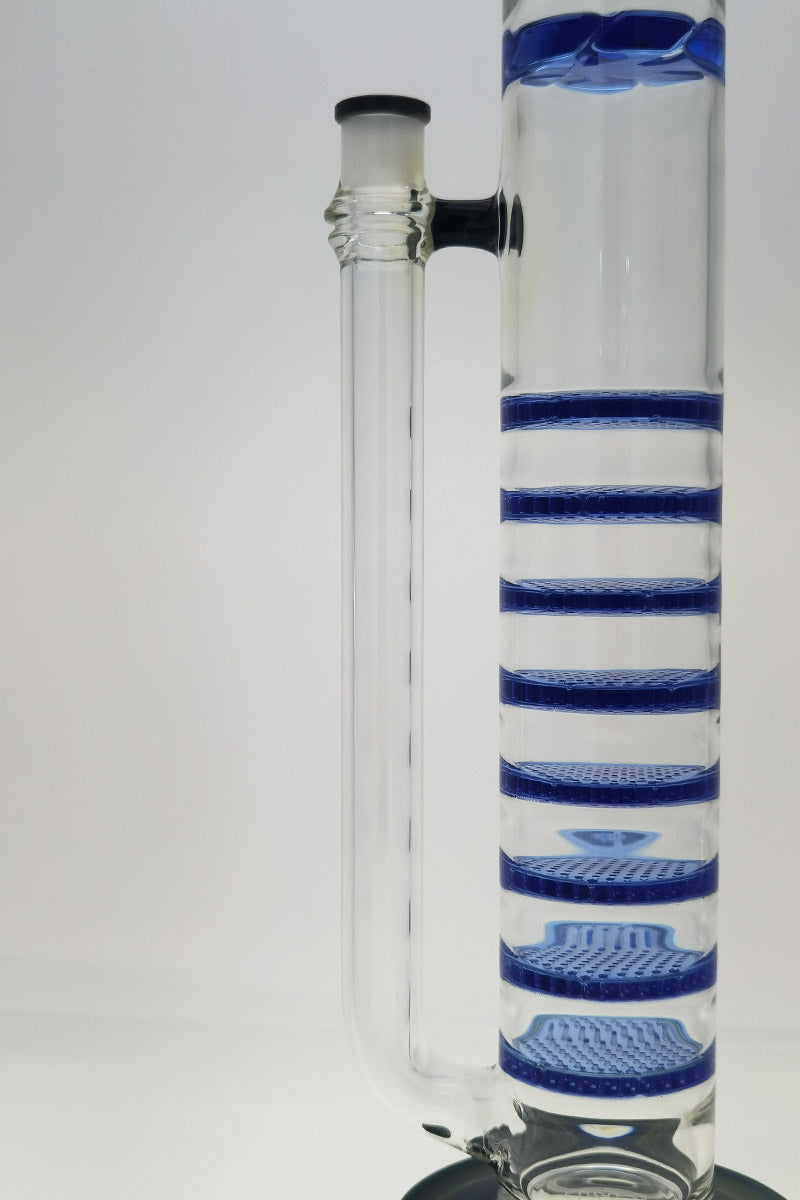 TAG 27" Bong with Octuple Honeycomb, Spinning Splash Guard, Side View