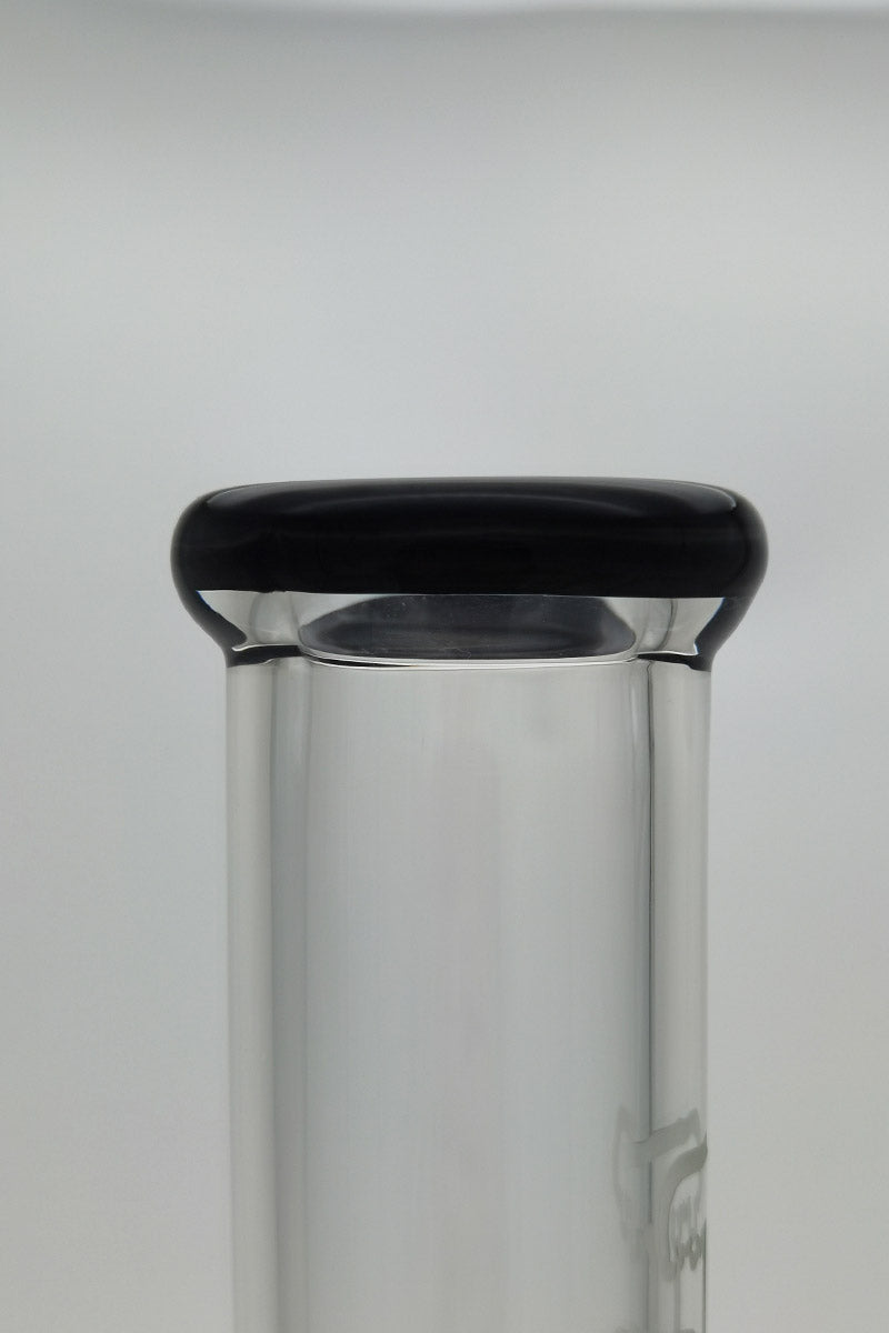 Close-up of TAG 27" Bong's 18MM Female Joint with Thick 7mm Quartz and Honeycomb Percolator