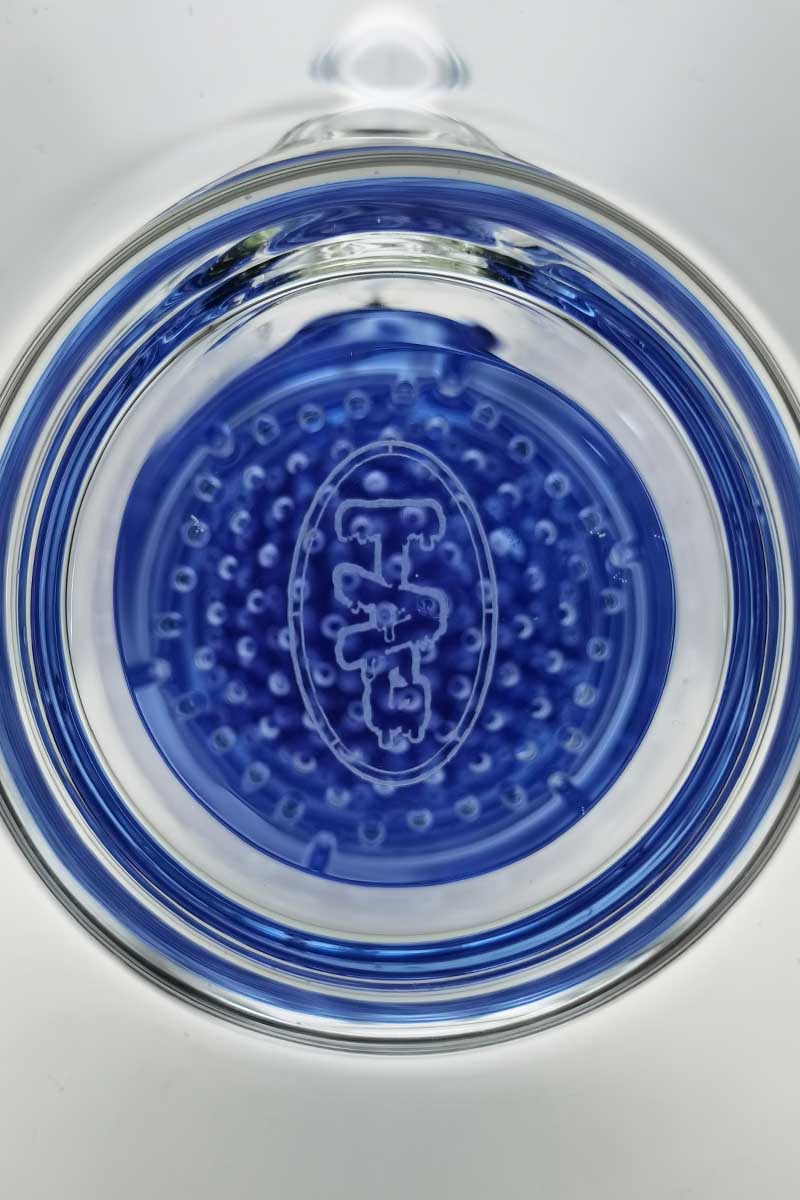 Top view of TAG 27" Bong with Octuple Honeycomb and Spinning Splash Guard, 50x7MM