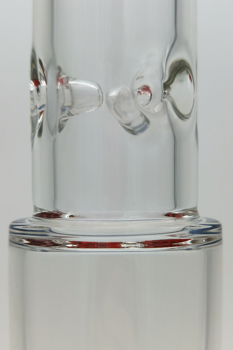 Close-up of Thick Ass Glass 27" Quartz Bong with Honeycomb Percolator and Clear Glass