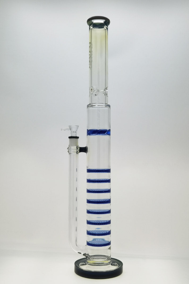 TAG 27" Octuple Honeycomb Bong with Spinning Splash Guard, Front View on White