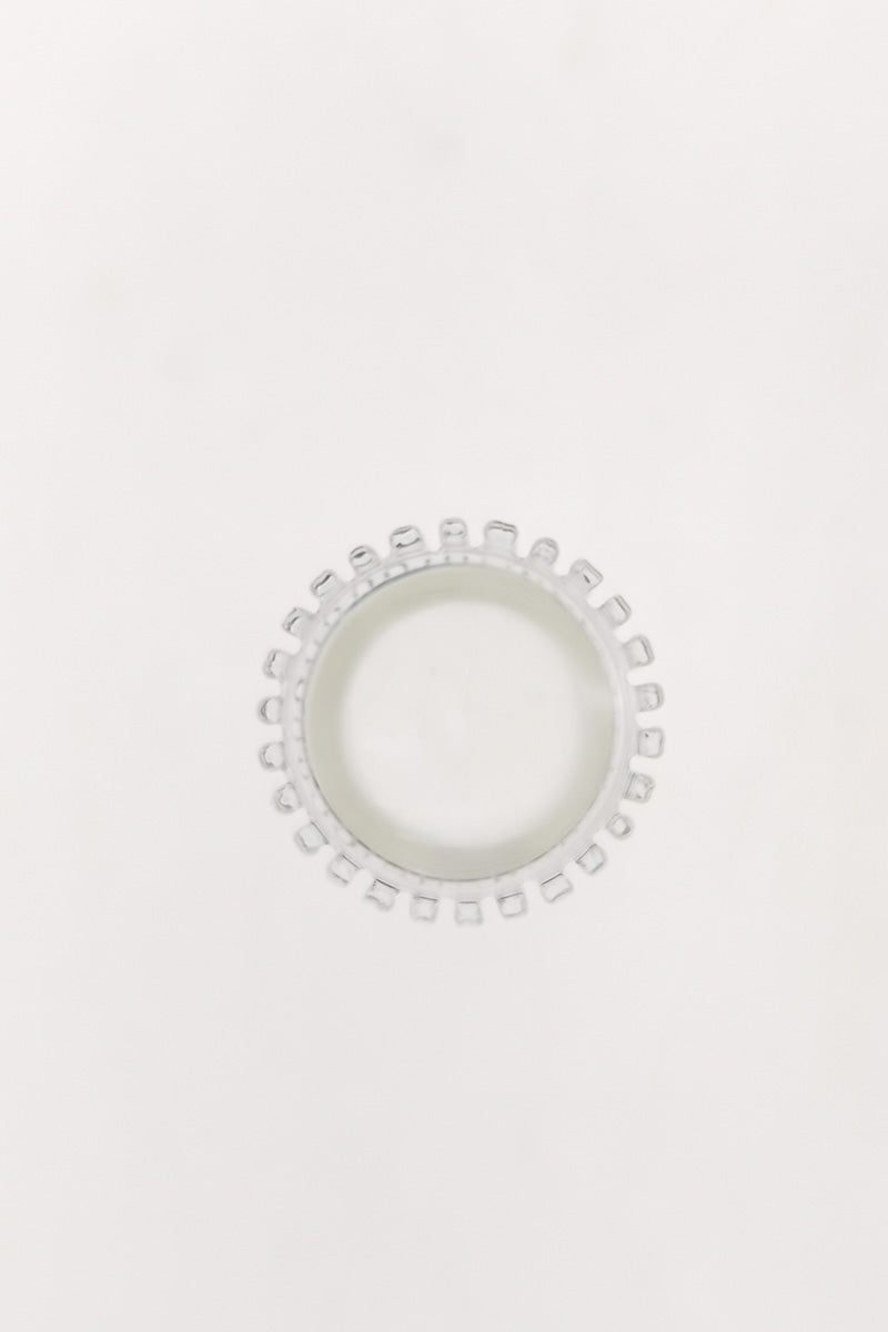 TAG 28/18MM Matrix Downstem by Thick Ass Glass, top view showing percolator detail