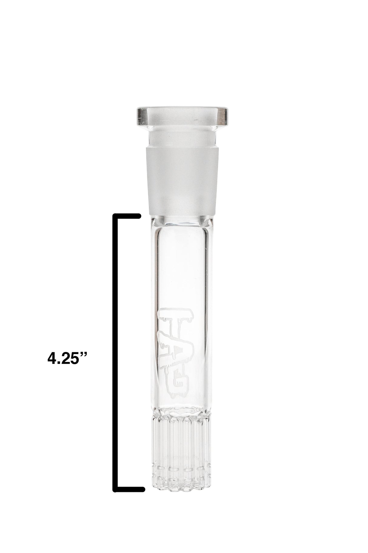 TAG 12-Arm Tree Quartz Downstem 4.25" for Bongs, 28mm to 18mm, Clear View