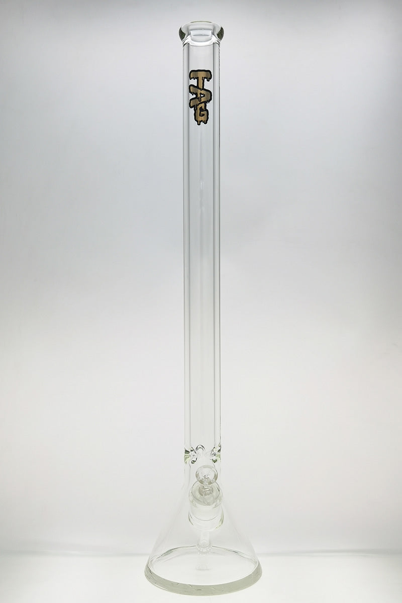 TAG Rasta Logo 30" Beaker Bong 9mm Thick Borosilicate Glass Front View