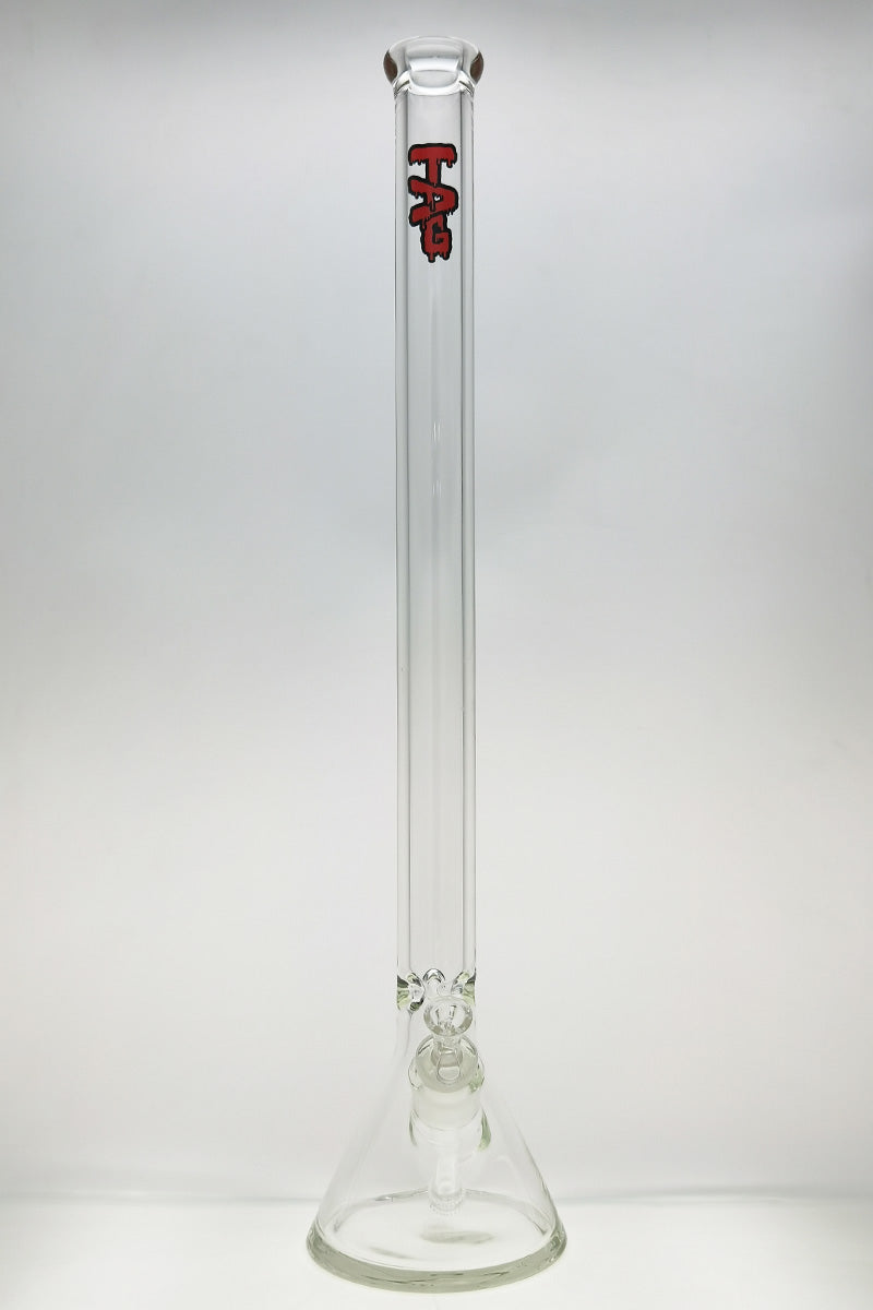 TAG Rasta Logo 30" Beaker Bong 50x9MM with Heavy Wall Borosilicate Glass, Front View