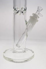 TAG 30" Straight Tube Bong 65x7MM with 7" Downstem, Front View on White Background