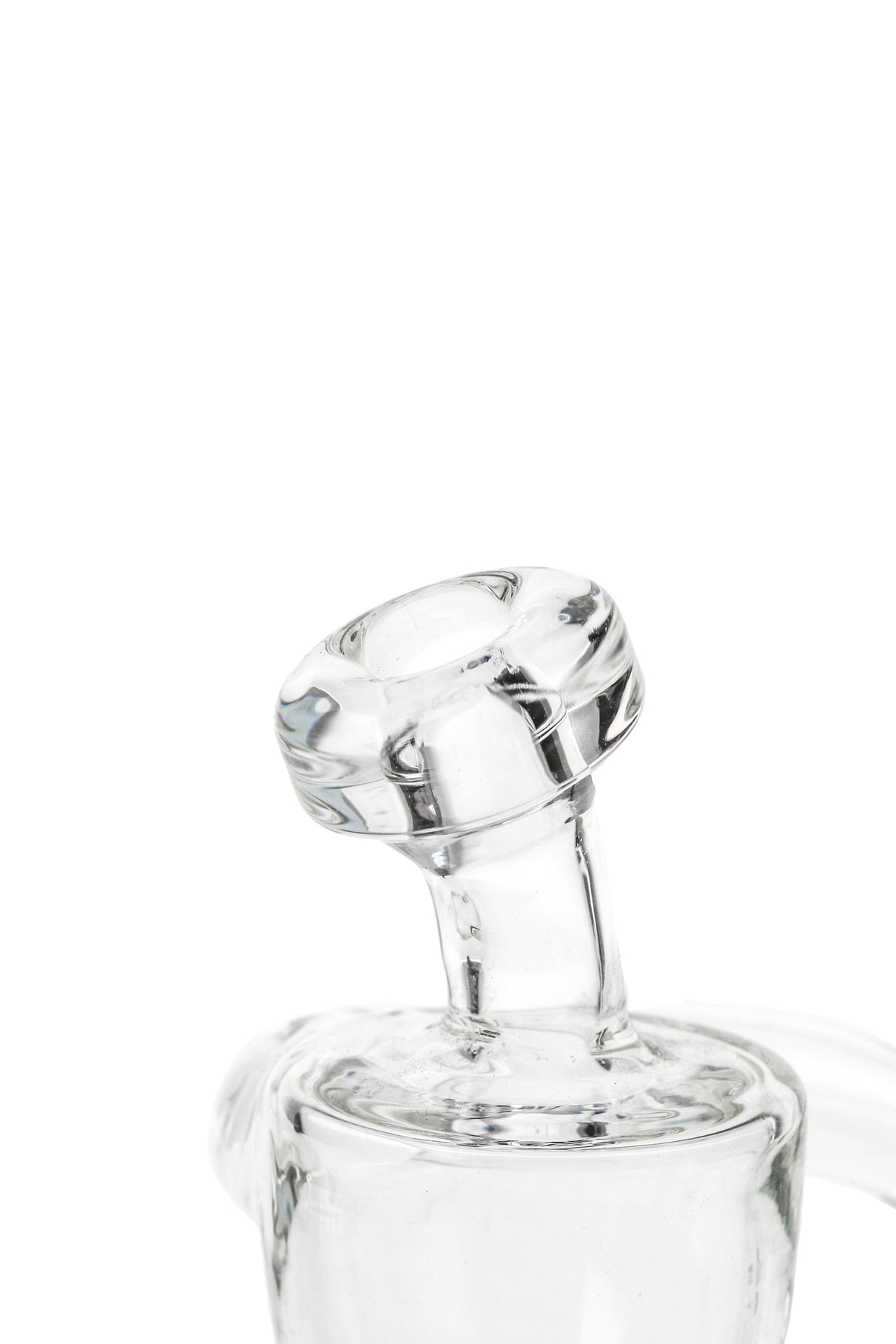 TAG 4.5" Mini Inline Recycler Dab Rig with 10MM Female Joint - Close-up View