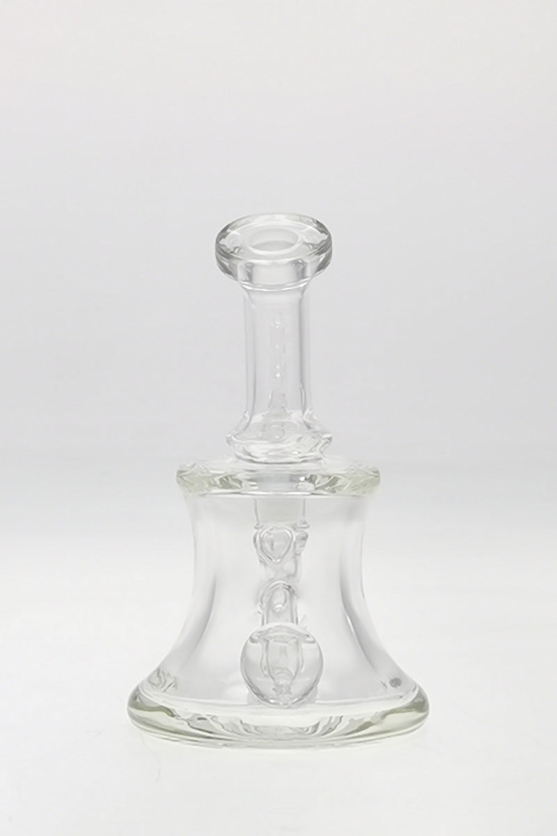 TAG 5" Super Slit UFO Banger Hanger, 60x5MM, 14MM Female, clear borosilicate glass, front view