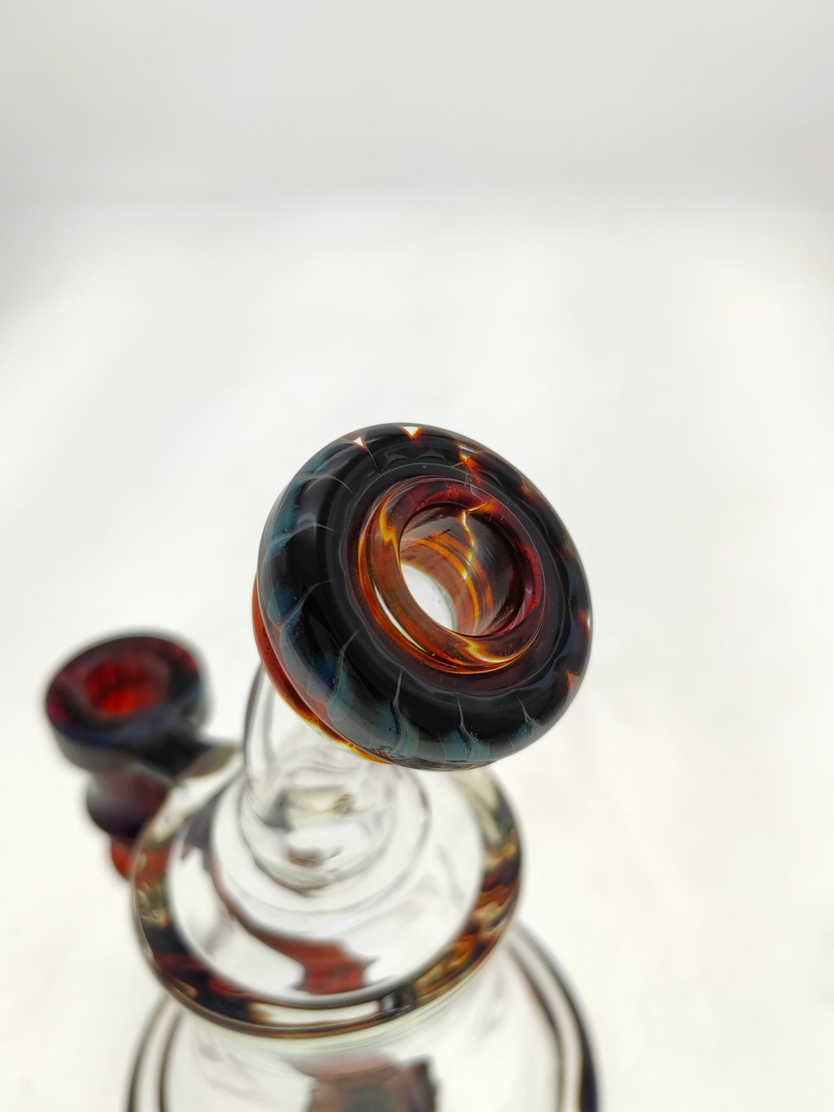 TAG 5" Super Slit UFO Banger Hanger, 60x5MM, 14MM Female, top-down view showing intricate percolator design