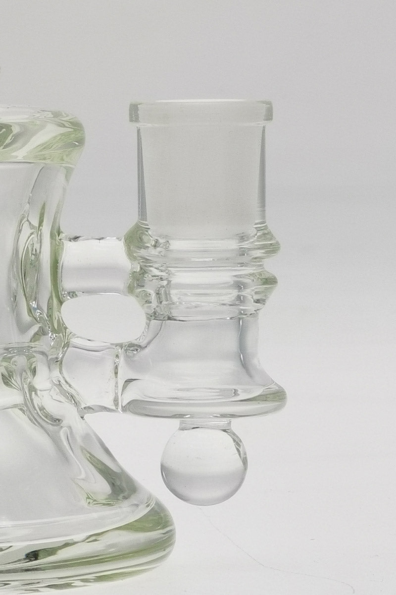 TAG 5" Super Slit UFO Banger Hanger Close-up, 60x5MM Borosilicate Glass, 14MM Female Joint