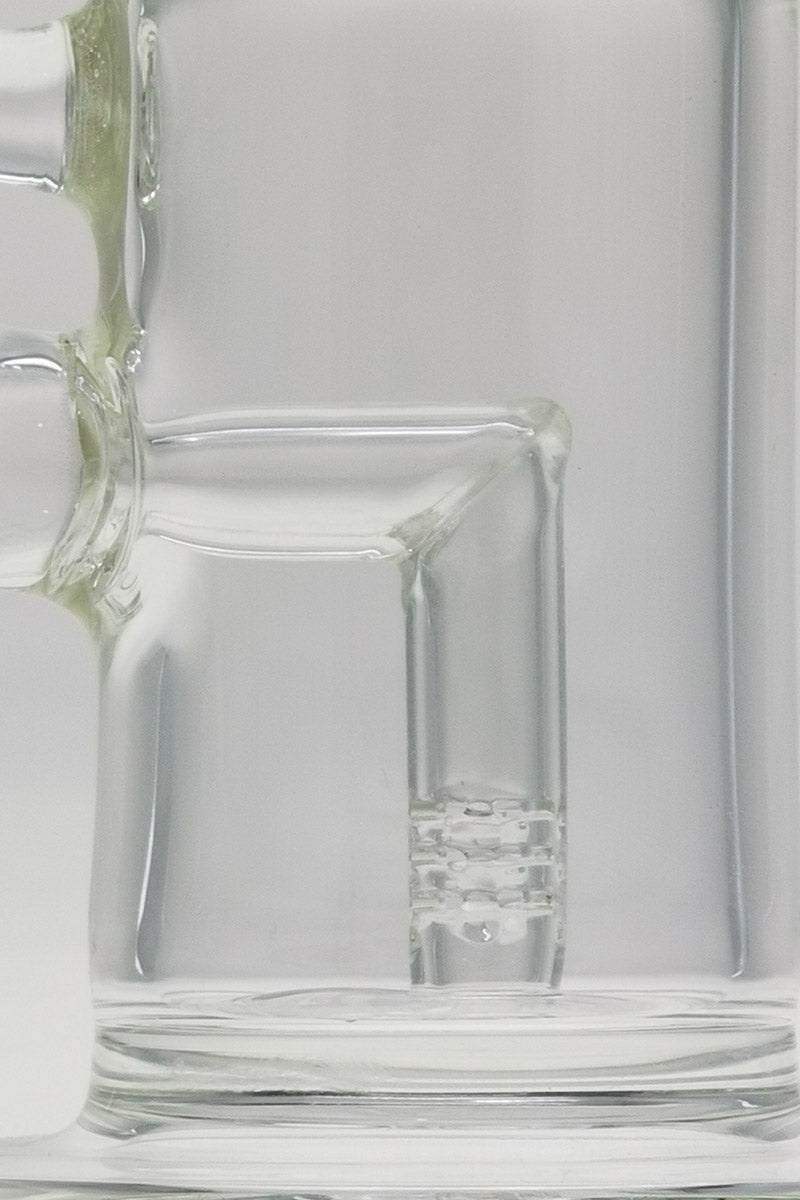 TAG 6" Bent Neck Dab Rig with Multiplying Diffuser Close-up Side View