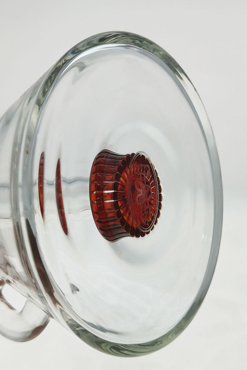 TAG 6" Fixed Showerhead Puck Pyramid Dab Rig with Clear Glass and 14MM Male Joint