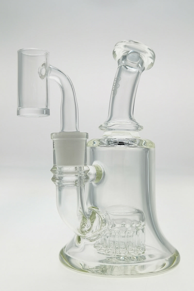 TAG 6.5" Bent Neck Bong with 12-Arm Diffuser and Bellow Base, 50x5MM, 14MM Female Joint